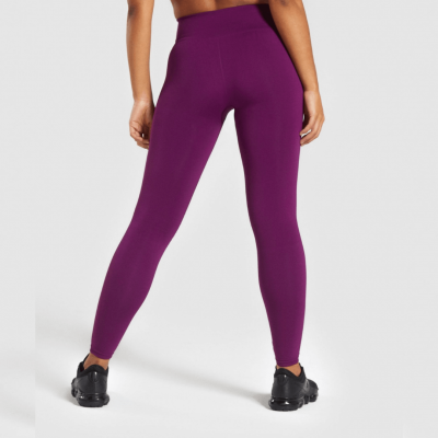 Gym Shark Lightweight Seamless Tights Purple – תמונה 2