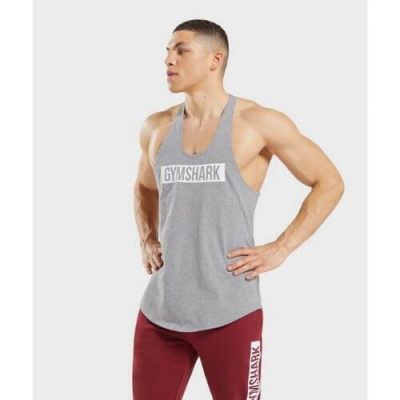 Gym Shark Block Stringer Grey Marl – תמונה 1