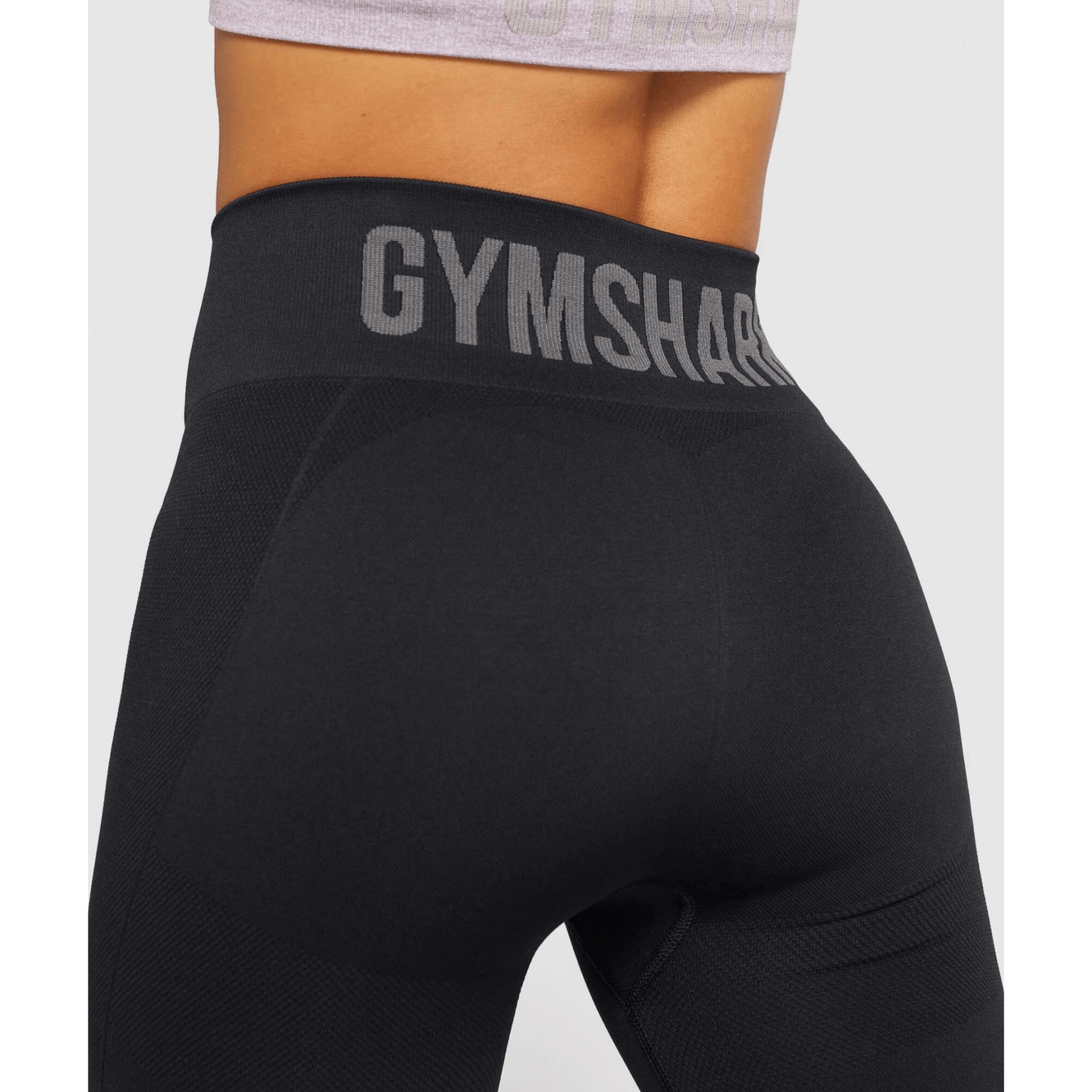 Gym Shark Flex High Waisted Leggings Black/Charcoal