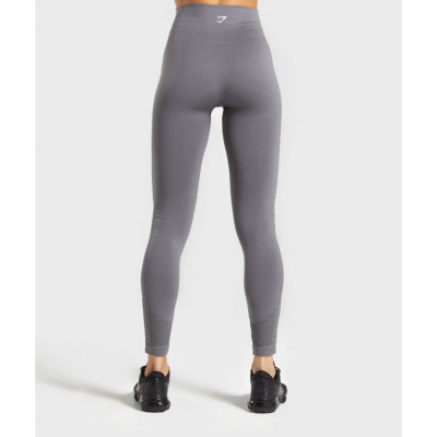Gym Shark Energy+Seamless Sports Leggings Smokey Grey – תמונה 2