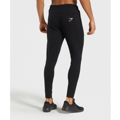 Gym Shark Tapered Bottoms Black – תמונה 2