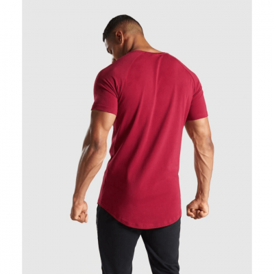 Gym Shark Block T-Shirt Claret – תמונה 2