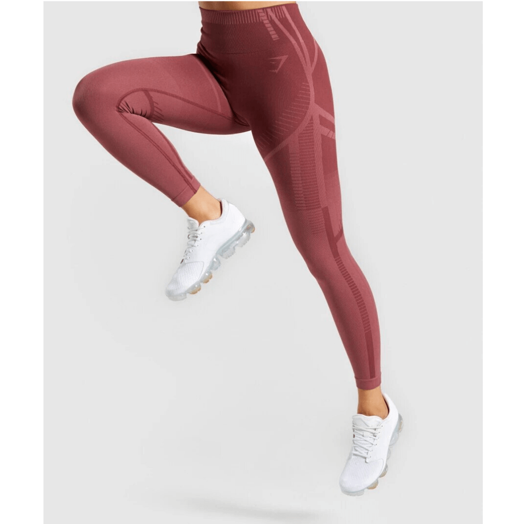 Gymshark Geo Seamless Leggings - Rose, New Releases, Gymshark