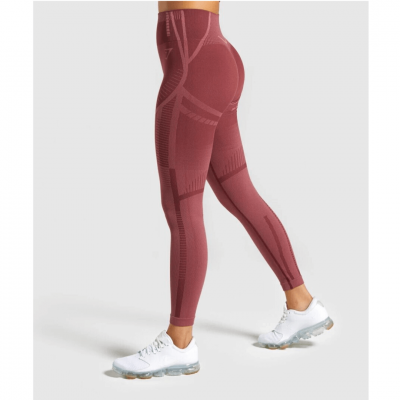 ⁦Gym Shark GEO Seamless Leggings Rose⁩ – תמונה ⁦3⁩