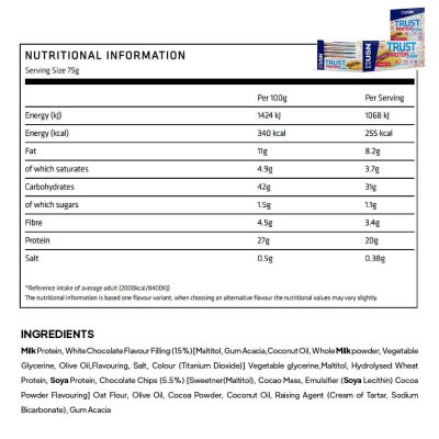 USN Trust Filled Protein Cookie Mix Box – תמונה 2