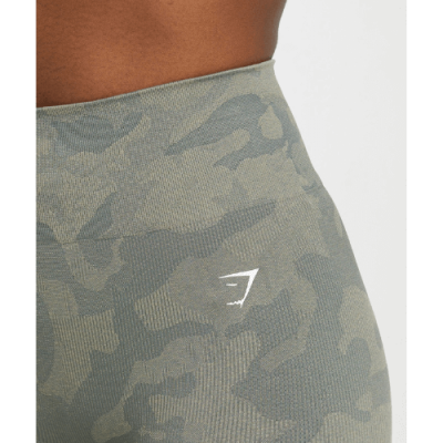 Gym Shark Adapt Camo Seamless Leggings Unit Green/Chalk Green – תמונה 4