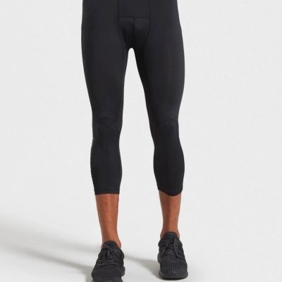 ⁦Gym Shark Shadow 3/4 Leggings Black⁩ – תמונה ⁦1⁩