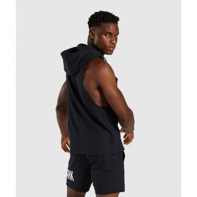 Gym Shark Maximize Drop Armhole Hoodie Black – תמונה 2