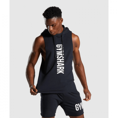 Gym Shark Maximize Drop Armhole Hoodie Black – תמונה 1