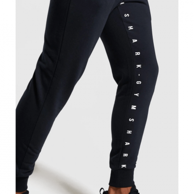 Gym Shark Contrast Joggers Black – תמונה 4