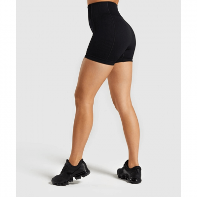 Gym Shark Ultra Seamless Shorts Black – תמונה 3