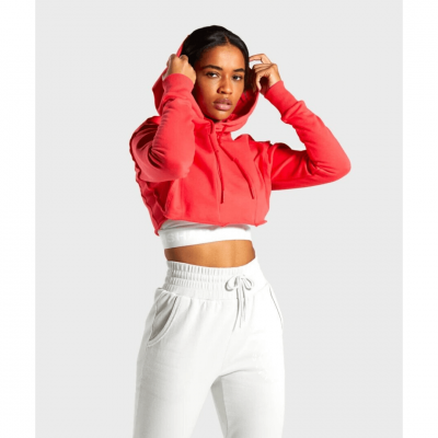 Gym Shark Legacy Fitness Super Cropped Hoodie Red – תמונה 1