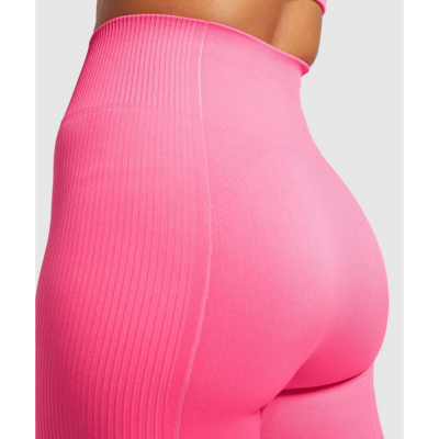 Gym Shark Ultra Seamless Leggings Cyber Pink – תמונה 3