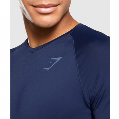 Gym Shark Veer T-shirt Dark Blue – תמונה 3
