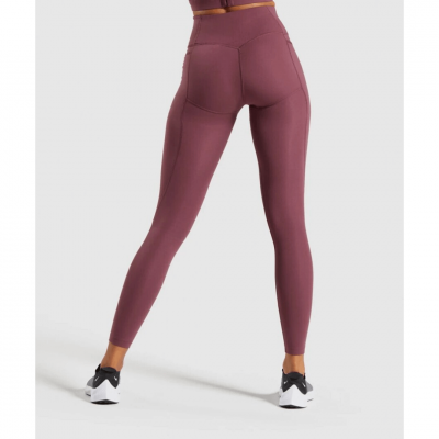 ⁦Gym Shark Speed Leggings Berry Red⁩ – תמונה ⁦2⁩