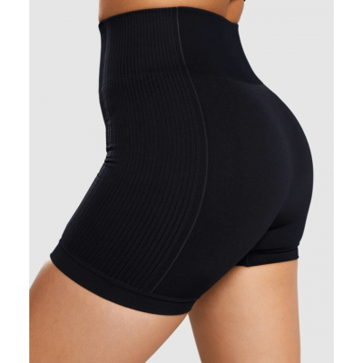 Gym Shark Ultra Seamless Shorts Black – תמונה 5