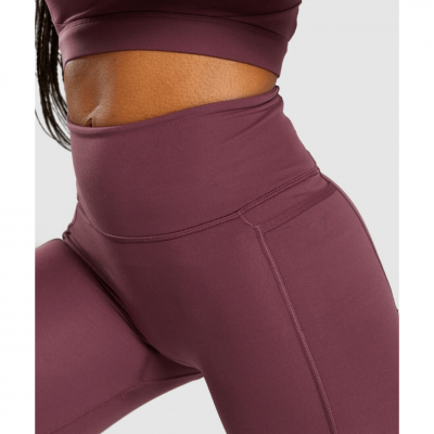 ⁦Gym Shark Speed Leggings Berry Red⁩ – תמונה ⁦4⁩