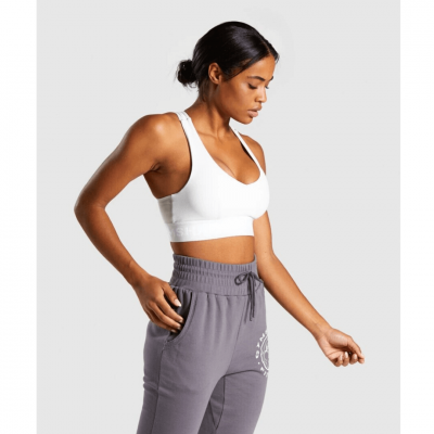 Gym Shark Legacy Fitness Sports Bra Light Grey – תמונה 1