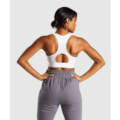 Gym Shark Legacy Fitness Sports Bra Light Grey – תמונה 2