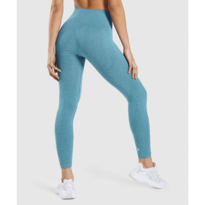 Gym Shark Vital Seamless 2.0 Leggings Tahoe Teal Marl – תמונה 3
