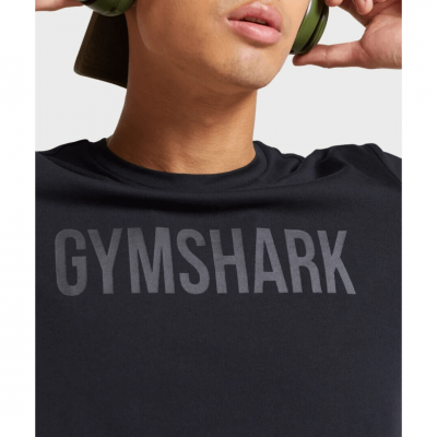 Gym Shark Base T-shirt Black – תמונה 3