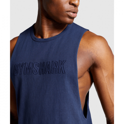 Gym Shark Track Tank Blue – תמונה 5