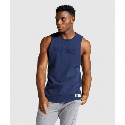 Gym Shark Track Tank Blue – תמונה 1