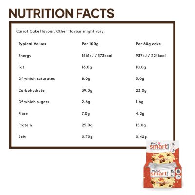 PHD Nutrition Smart Cake 12X60g – תמונה 4
