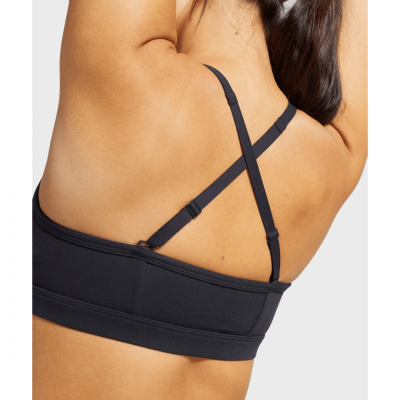 ⁦Gym Shark Ruched Training Sports Bra Black⁩ – תמונה ⁦3⁩