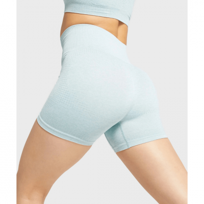 Gym Shark Vital Seamless Shorts Light Green Marl – תמונה 3