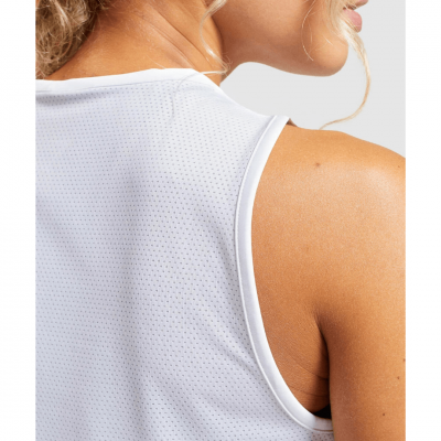 Gym Shark Training Cropped Tank White – תמונה 4