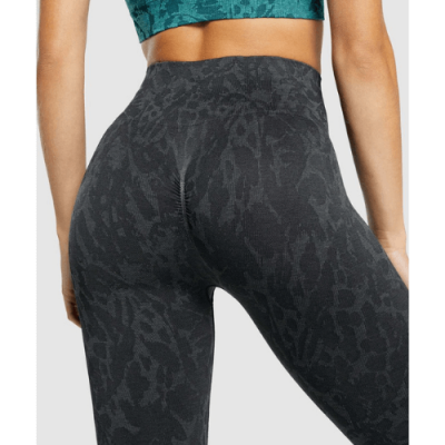 ⁦Gym Shark Adapt Animal Seamless Leggings Butterfly Black⁩ – תמונה ⁦4⁩