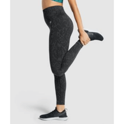 ⁦Gym Shark Adapt Animal Seamless Leggings Butterfly Black⁩ – תמונה ⁦3⁩