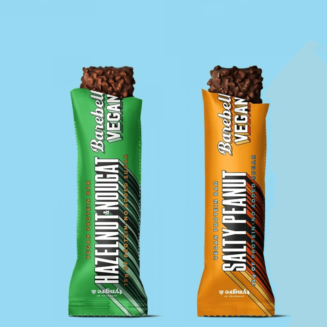Barebells Vegan Protein Bar 12 x 55g חטיף חלבון טבעוני ברבלס ויטמין