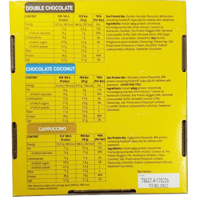 Ninja Zen High Protein Mix Bars 8 x 50g – תמונה 2