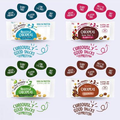 ⁦The Happy Snack Company Roasted Chickpeas Single Bar 25G⁩ – תמונה ⁦4⁩