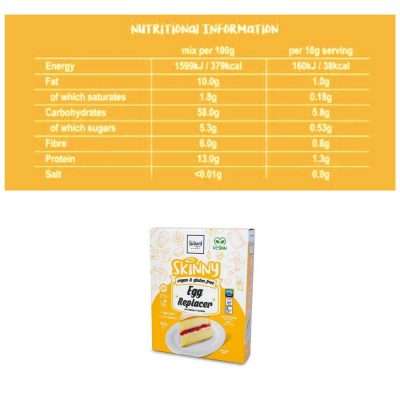 The Skinny Food Co Vegan Egg Replacer 150g – תמונה 2