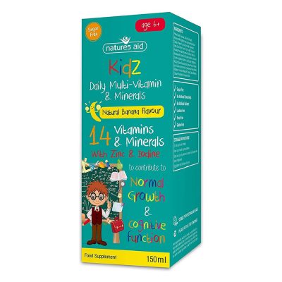 Natures Aid Kidz Multi-Vitamins & Minerals 150 ml – תמונה 1