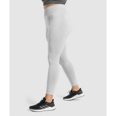 Gym Shark Vital Seamless 2.0 Leggings Light Grey Marl – תמונה 4