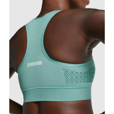 Gym Shark Energy Seamless Sports Bra Light Green – תמונה 4