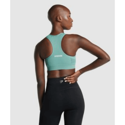 Gym Shark Energy Seamless Sports Bra Light Green – תמונה 2