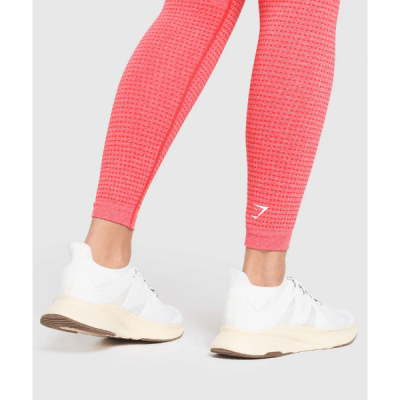⁦Gym Shark Vital Seamless 2.0 Leggings Coral Red Marl⁩ – תמונה ⁦6⁩