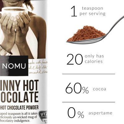 NOMU Skinny Hot Chocolate Sugar Free 200g – תמונה 3