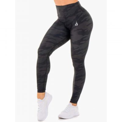 Ryderwear Camo Seamless High Waisted Leggings Black – תמונה 1