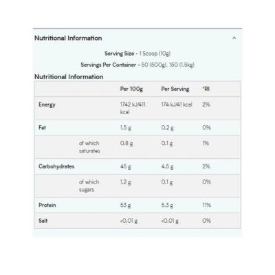 MyProtein Vitafiber Powder 500G – תמונה 2