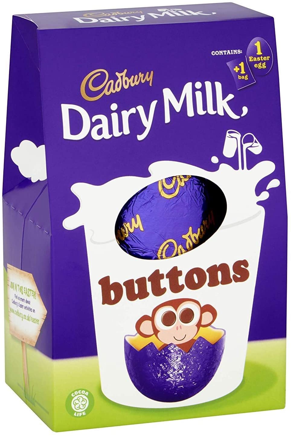 Cadbury Dairy Milk Buttons Egg 128g