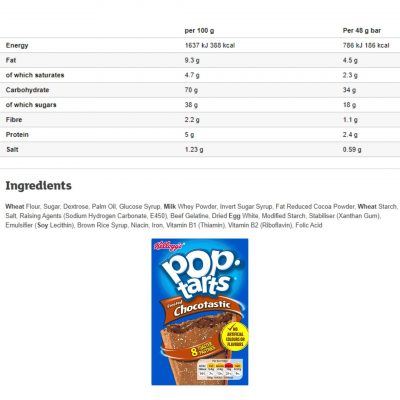 Kellogg's Pop Tarts Frosted Chocotastic 8x50g – תמונה 2