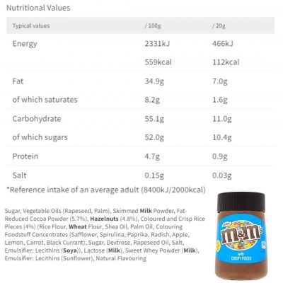 ⁦M&M's Chocolate Spread with Crispy Pieces 350g⁩ – תמונה ⁦2⁩