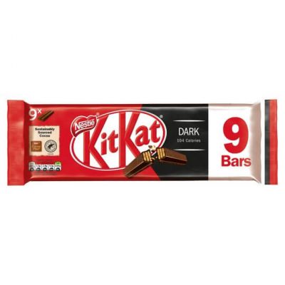 Kit Kat 2 Finger Dark Chocolate Biscuits 9x20.7g – תמונה 1