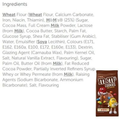 M&M's Double Chocolate Cookies 180g – תמונה 3